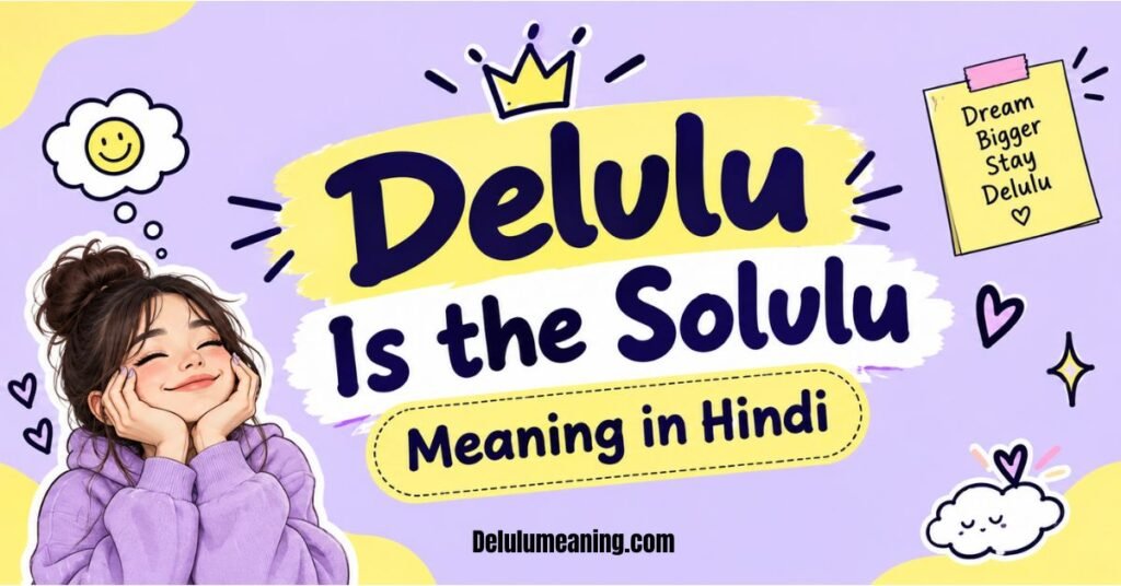 Delulu Meaning in Hindi: पूरा मतलब, Origin और Example (2025 Update) 5 Delulu Is the Solulu Meaning in Hindi