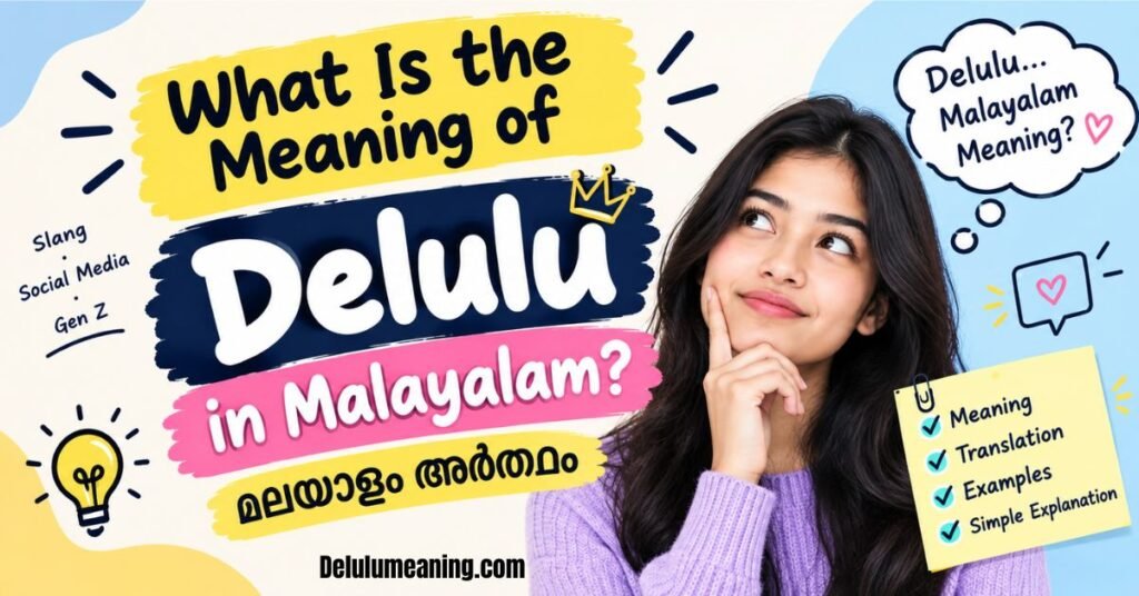 Delulu Meaning in Malayalam മലയാളം അർത്ഥം, Examples & Explanation 2026 2 What Is the Meaning of Delulu in Malayalam?